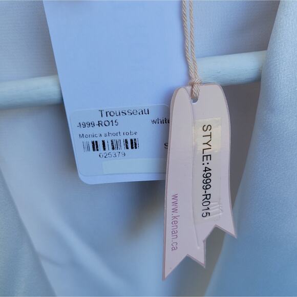 NK Imode NK Romance Trousseau Monica Short White Bridal Robe Small - Picture 10 of 10